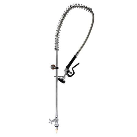 Bk Resources Optiflow Pre-Rinse Assembly with Single Valve Deck Mount BKF-SDMPR-WB-G